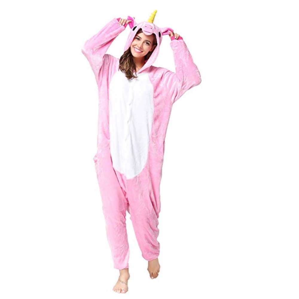 Pink Unicorn Onesie Adult unisex Pajamas